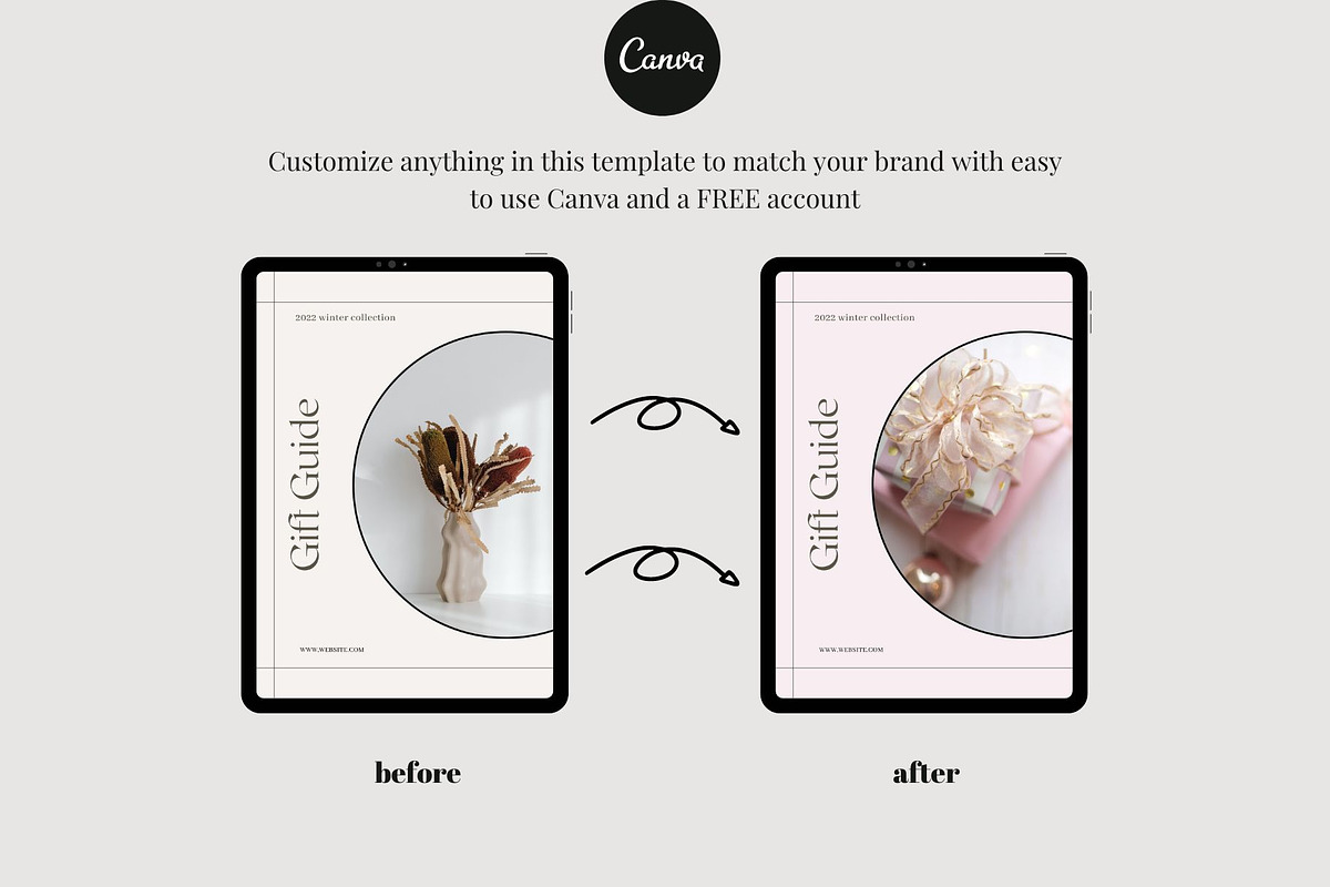 Holiday Gift guide Canva template, a Magazine Template by Deepa ...
