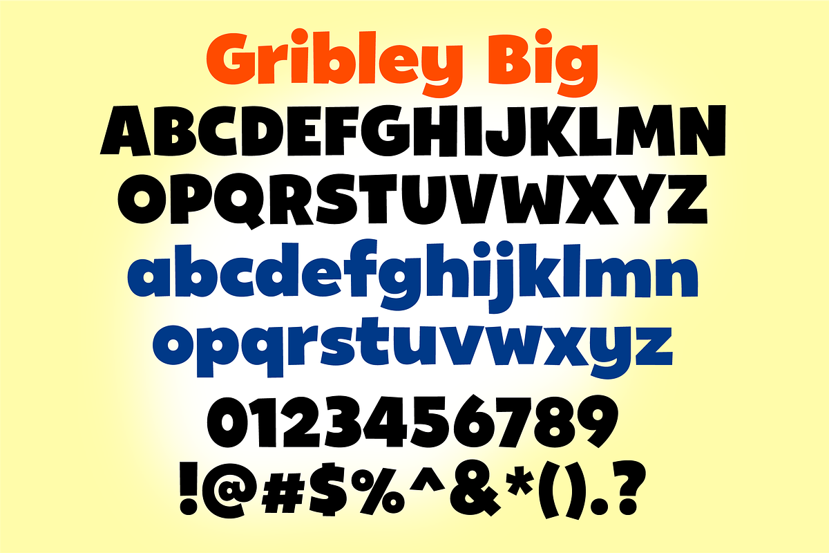 Sale! Gribley Font Family! preview 3