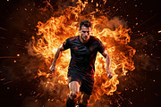 Athlete Inferno AI Digital Backdrops, a Background Graphic by 3Motional (Thumbnail 5 of 15)