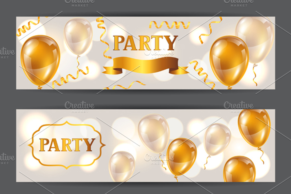 Celebration party banners., a Flyer Template by incomible (Photo 2 of 3)