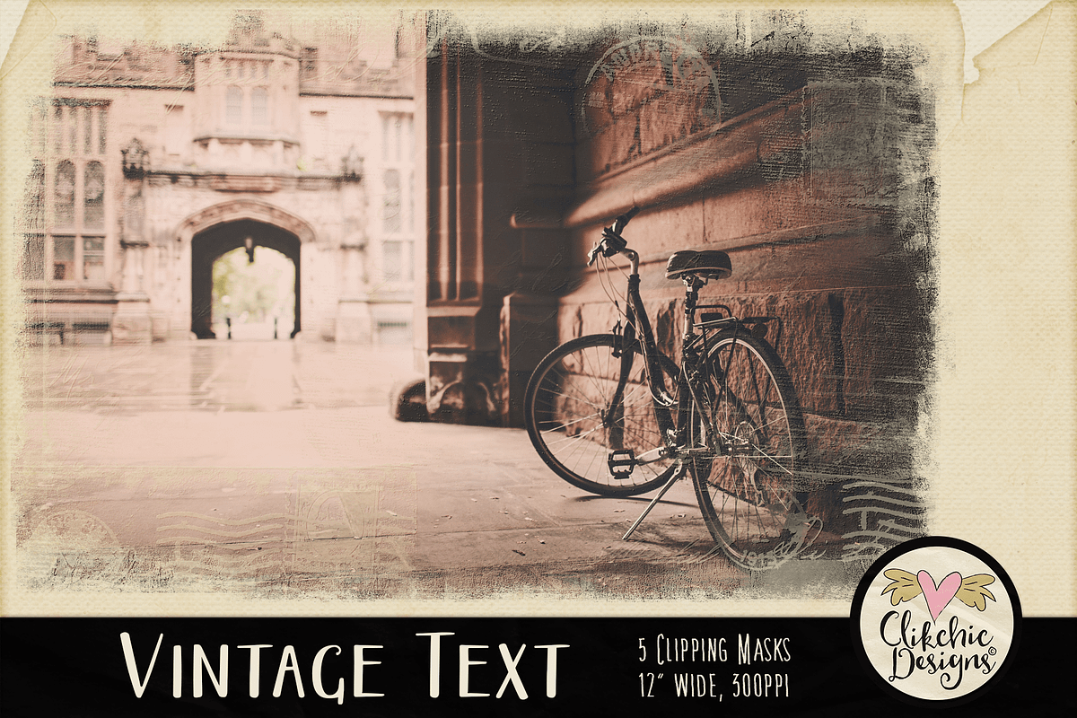 Vintage Text Clipping Masks & Tut preview 4