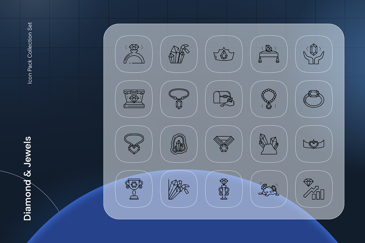 Diamonds & Jewels Icon, an Outline Icon by Nathaya Studio (Photo 2 of 2)