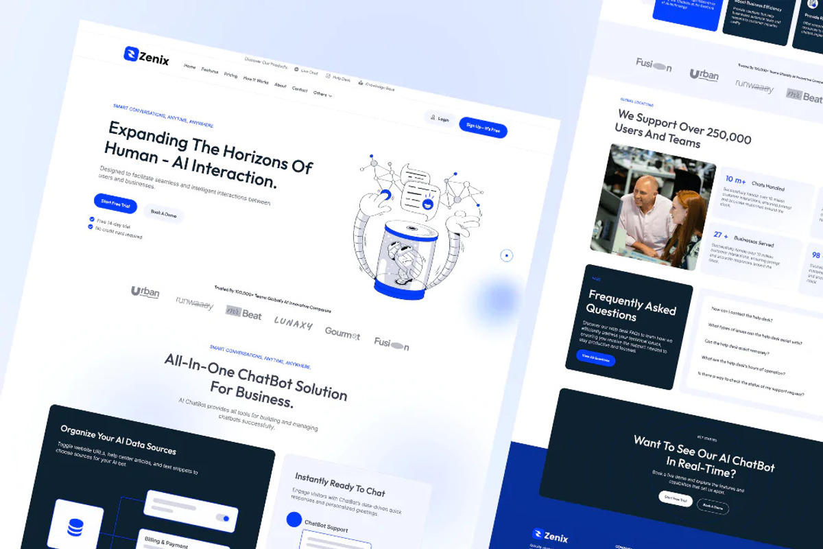 Tech Startup SaaS Elementor WP Theme preview 2