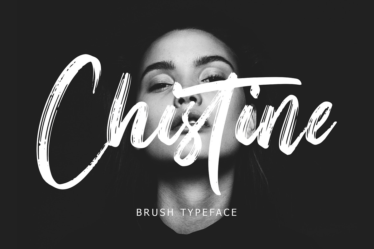 Christine Brush Typeface
