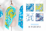 Watercolor clipart Navy tulips, a Decorative Illustration by MariGraphic boutique (Thumbnail 7 of 9)