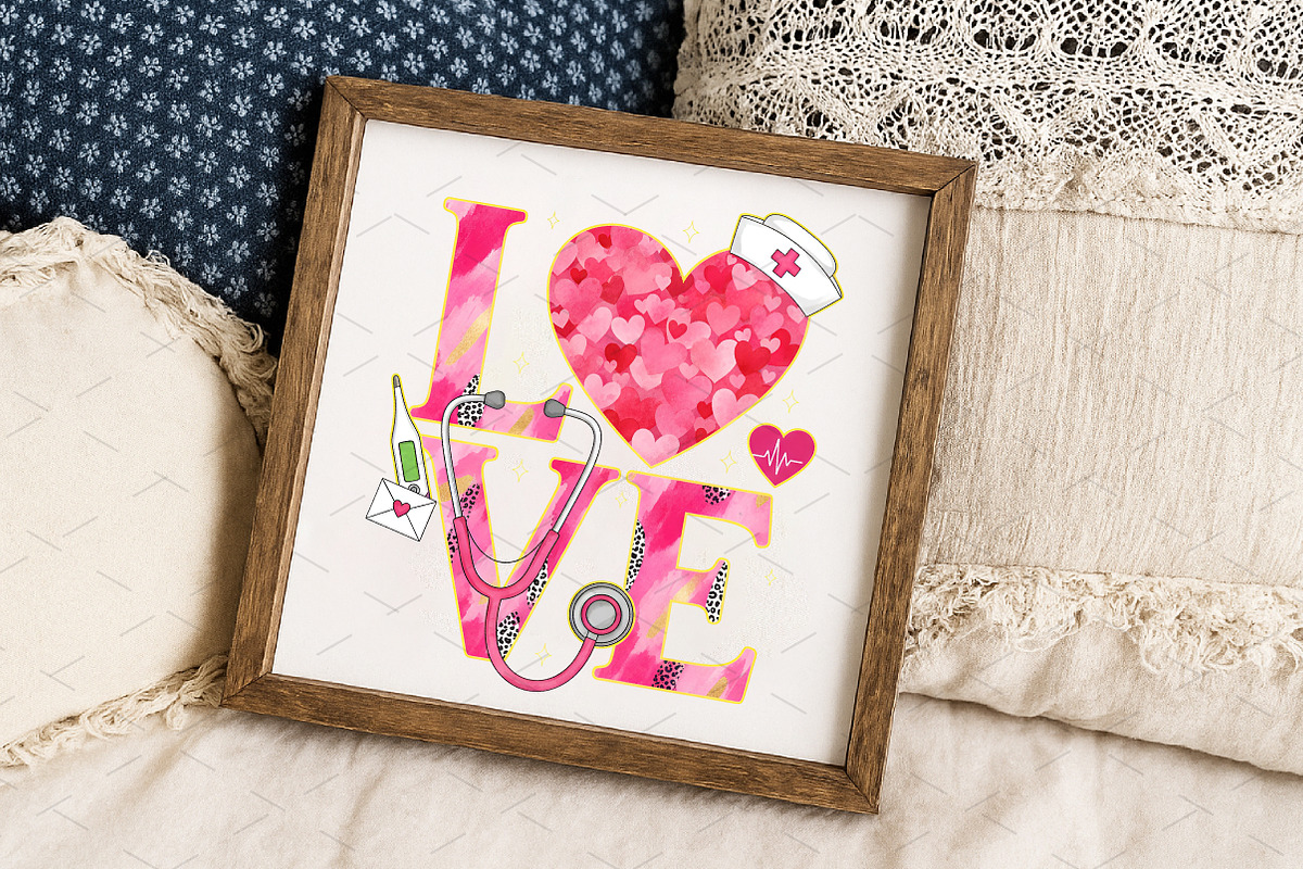 Valentine Love Nurse Png, an Illustration by Libby Wishes (Photo 8 of 8)