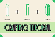 Capires Rounded 3D, a Sans Serif Font by Craft Supply Co. (Thumbnail 2 of 8)