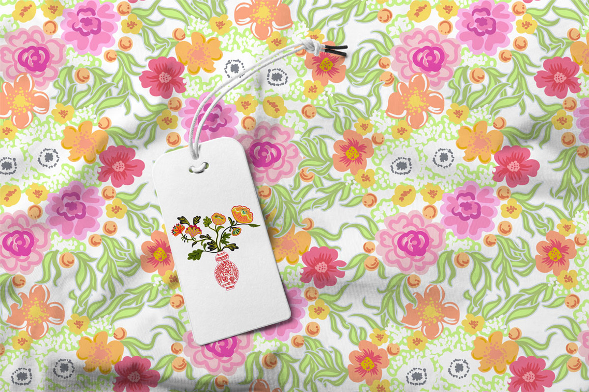 Floral & Vases, a Pattern Graphic by Anastasia (Photo 9 of 11)