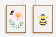 Charming Honey Bee Garden Clipart Se, an Illustration by Libby Wishes (Thumbnail 4 of 7)