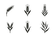 Rustic Wheat Silhouette Design, an Illustration by hafijul (Thumbnail 6 of 9)