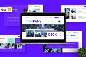 Company Deck - Business Google Slide, a Presentation Template by Deepslide Studio