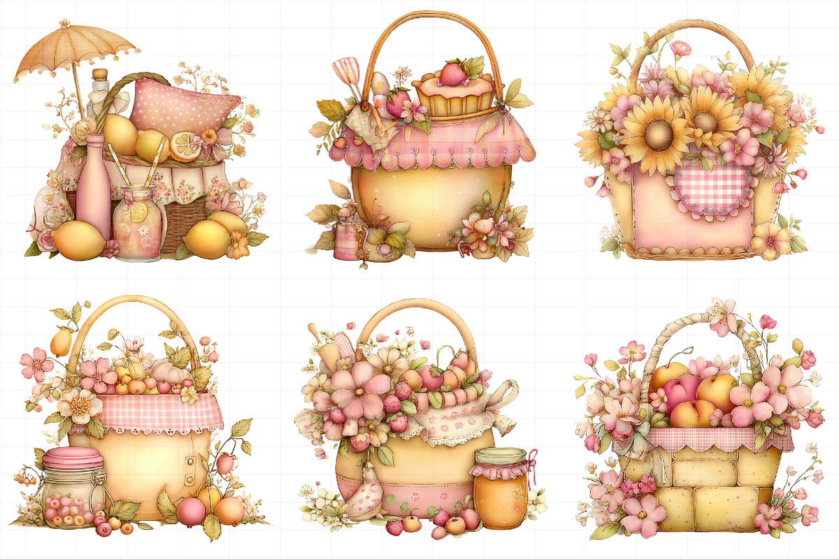 Summer Picnic Basket Clipart, an Illustration by Daily.Designs (Photo 4 of 8)
