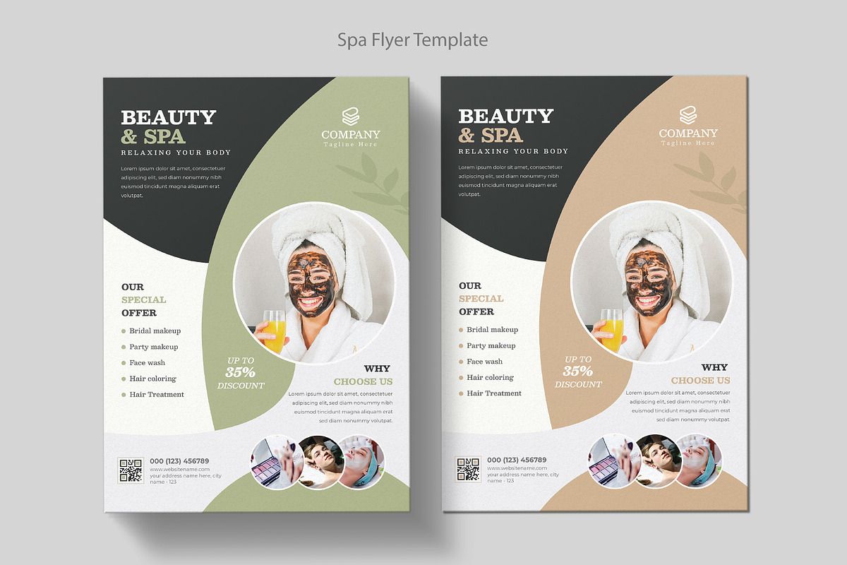Spa & Beauty Care Flyer Template, a Flyer Template by Pixelpick (Photo 5 of 11)