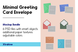 Minimal Greeting Card Envelope, an Advertising Mockup by Xtrahive