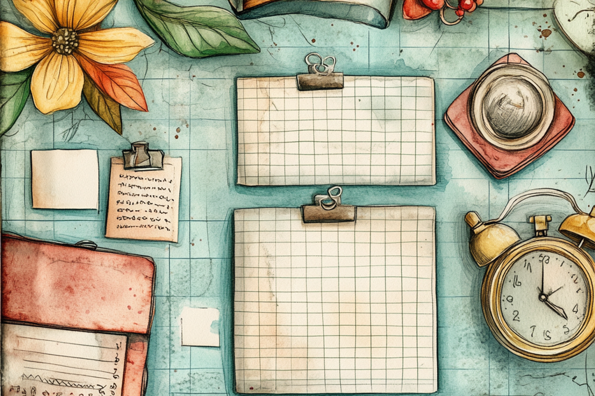 Master Planner Framework Scrapbook, a Background Graphic by Printable Treasure (Photo 5 of 8)