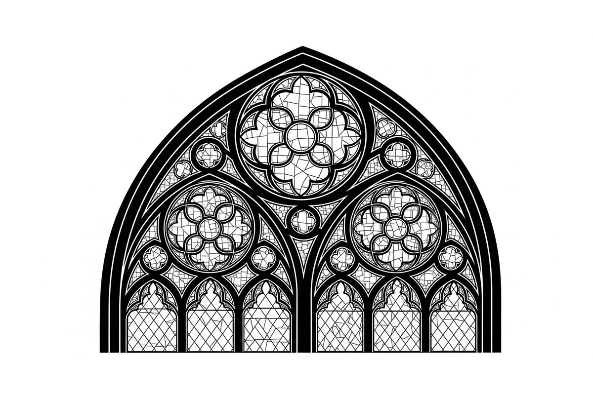 Gothic Church Window Frame Bundle, an Illustration by jahid234 (Photo 3 of 31)