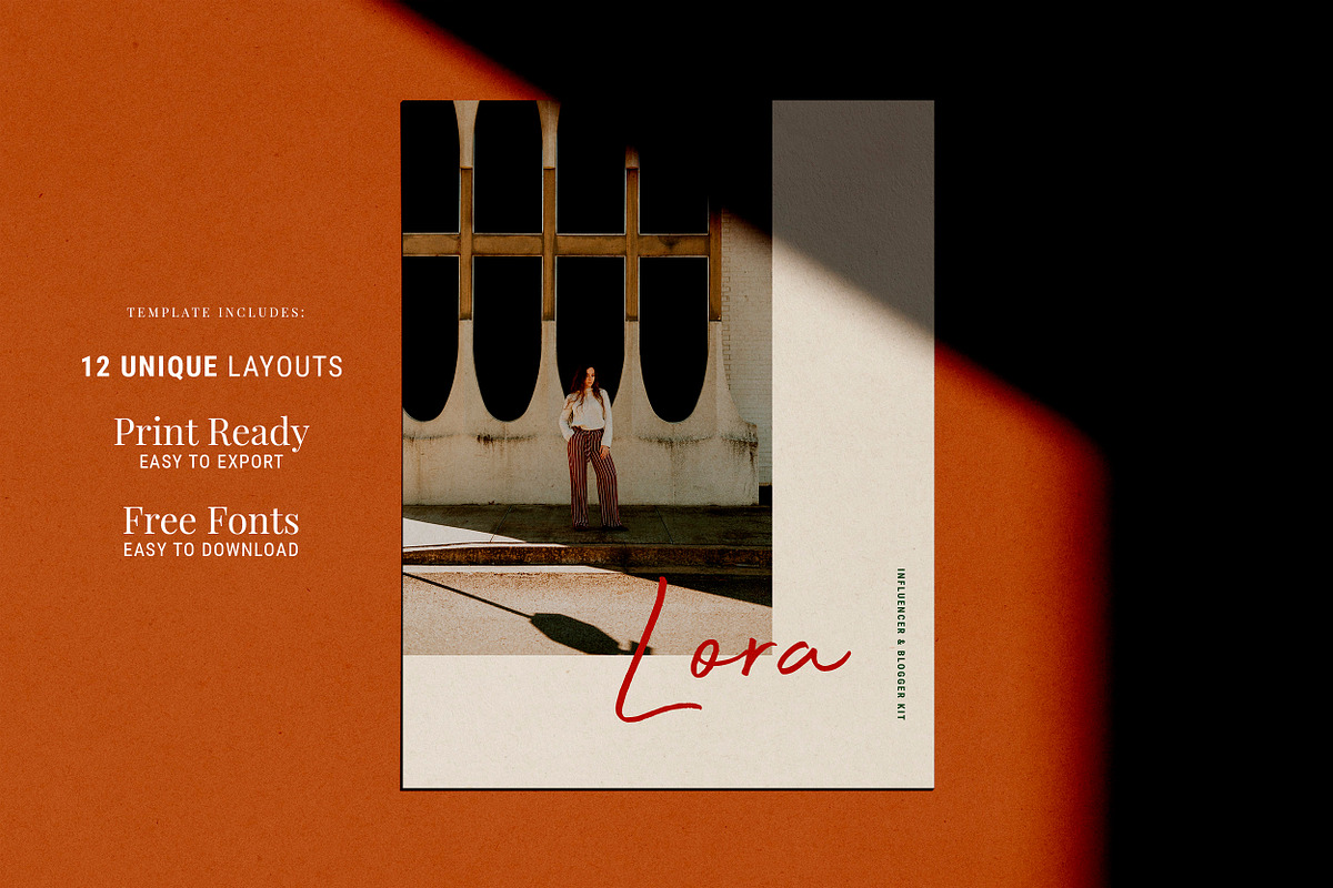 Keynote Blogger Media Kit: LORA, a Presentation Template by SheMadeStudio (Photo 1 of 4)