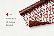 Graphic poppies. Vector set., a Pattern Graphic by TaityG (Thumbnail 3 of 12)