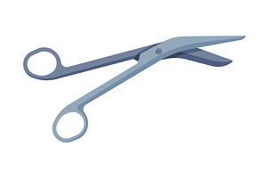 Surgical Scissors Medical Tool, a Healthcare Illustration by TopVectors