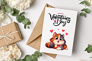 Cartoon cat in love. Valentine's Day, an Animal Illustration by KENO Mascots (Thumbnail 7 of 8)