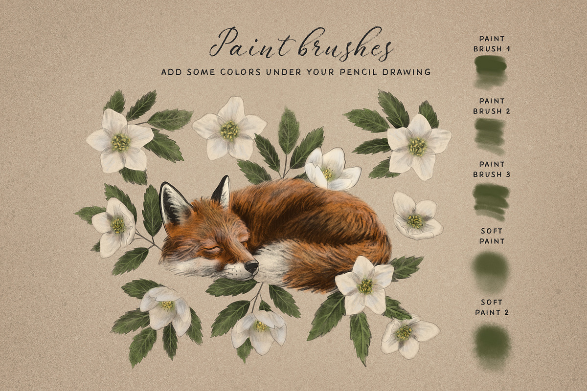 Pencil Brush Set for Procreate, a Brush Add-On by Pencil Twist (Photo 4 of 9)