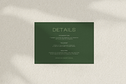 Green Invitation Set Templates, an Invitation Template by Paraná Studio (Thumbnail 7 of 8)