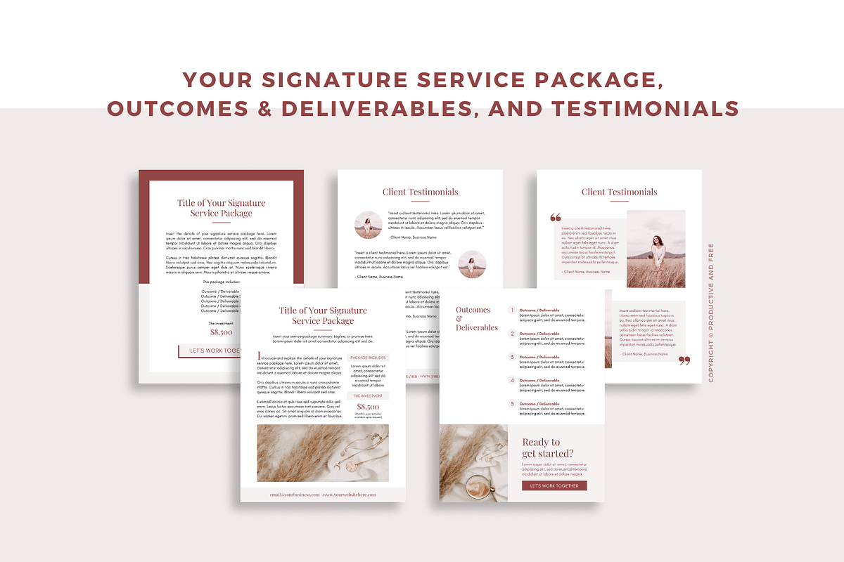 Client Experience Template Bundle, a Magazine Template by ProductiveandFree (Photo 6 of 23)