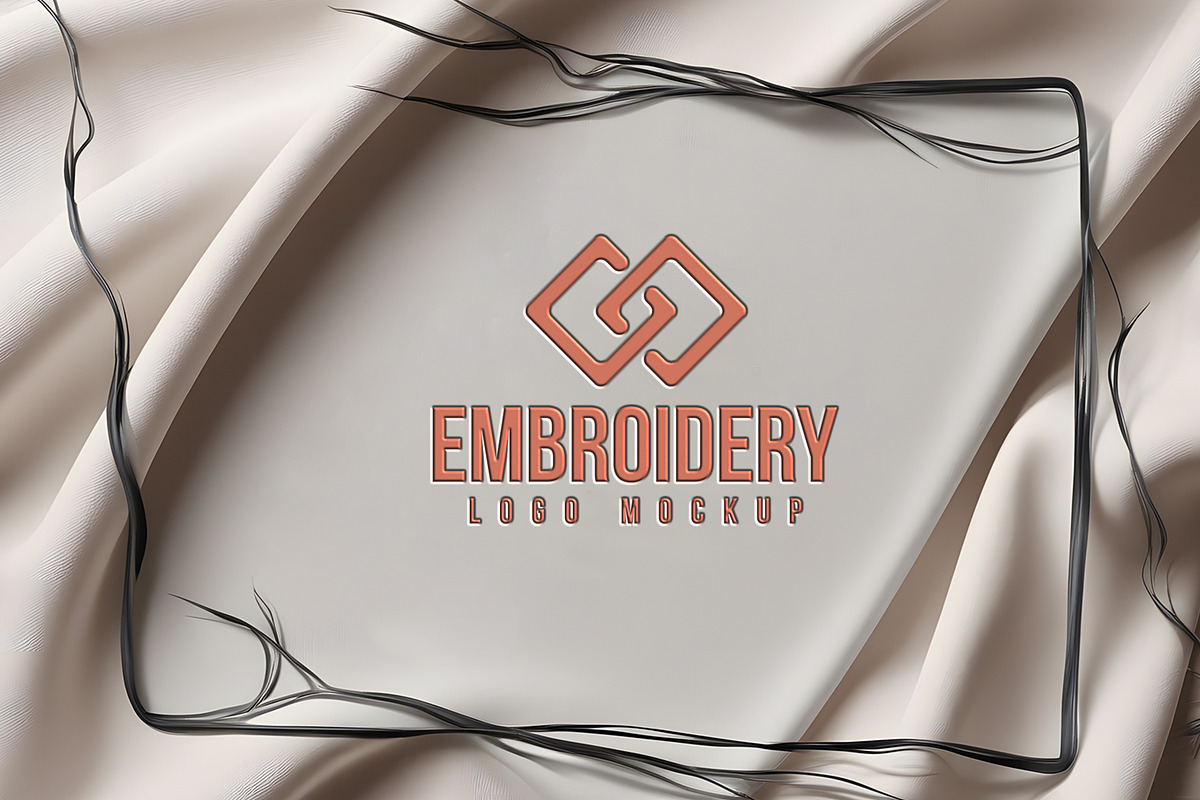 Embroidery Logo Mockup, an Advertising Mockup by CreativeShaper (Photo 2 of 2)