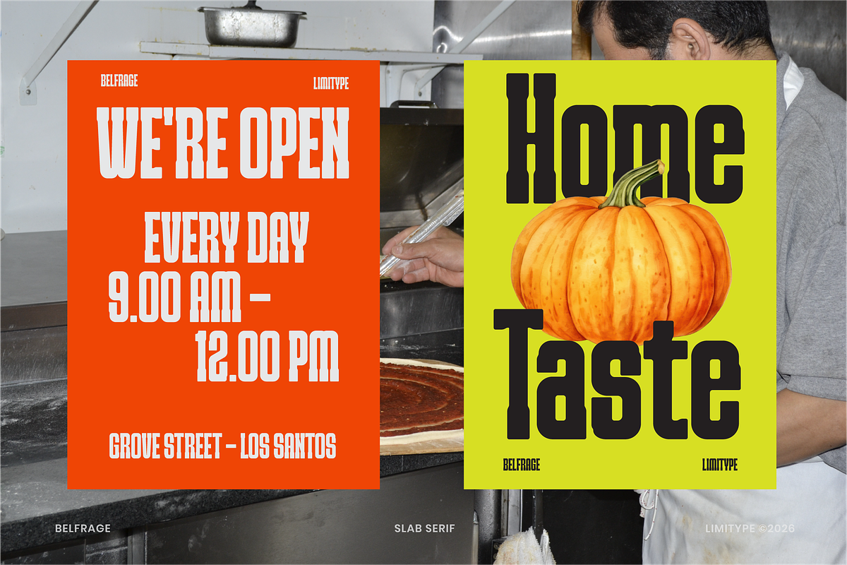 Belfrage - Slab Serif Font, a Slab Serif Font by limitype (Photo 3 of 10)