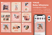 Yinas - Baby Milestones Instagram Po, a Social Media Template by Lettha-Studio (Thumbnail 1 of 4)