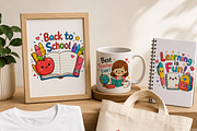 Back to school kawai clipart, an Education Illustration by HeavensStar (Thumbnail 4 of 6)