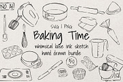 Baking Time| Whimsical Sketch Bundle, a Food Illustration by Artalia (Thumbnail 1 of 6)