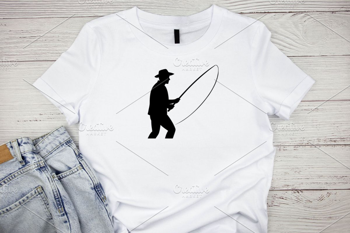 Fishing Silhouette SVG, an Object Illustration by newminddesign (Photo 2 of 10)