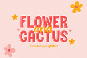 Flower and Cactus Font Duo, a Sans Serif Font by etigletters (Thumbnail 1 of 11)