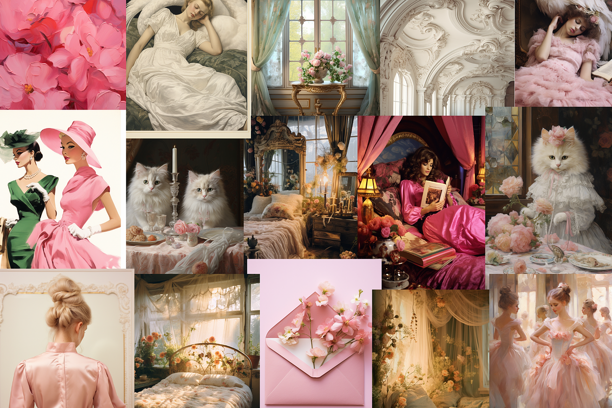 50 Girl Coquette Posters, a Poster Template by mkStudioLab (Photo 3 of 3)
