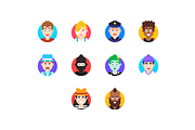 Flat avatars, an Icon by bart9339 (Thumbnail 2 of 2)