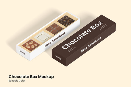 Chocolate Box Mockup, a Packaging Mockup by Unerispace