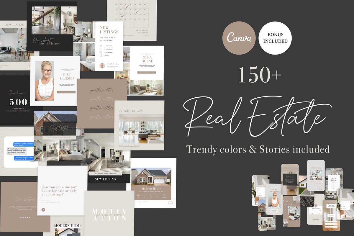 Ultimate Real Estate Instagram Pack, a Social Media Template by Estatik Designs (Photo 1 of 17)
