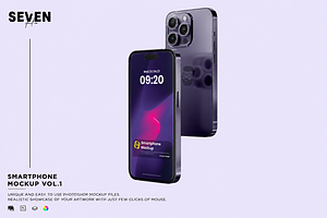 Two Smart Phone Mockup, an iPhone Mockup by Se٧enStudio
