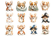 Baby Corgi Clipar, an Illustration by Design Market (Thumbnail 3 of 3)