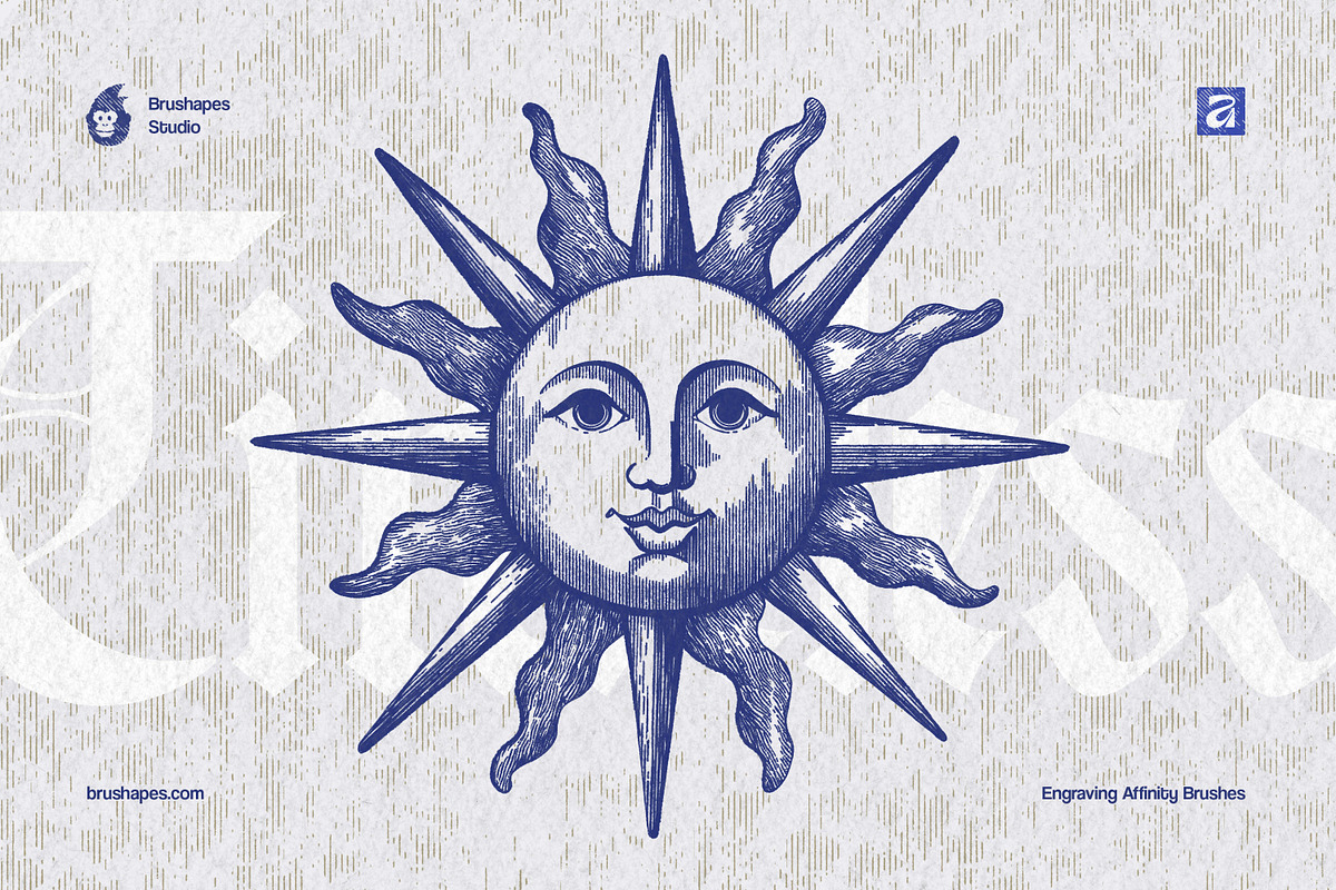 Timeless Engraving Affinity Brushes, a Brush Add-On by brushapes.com (Photo 6 of 13)