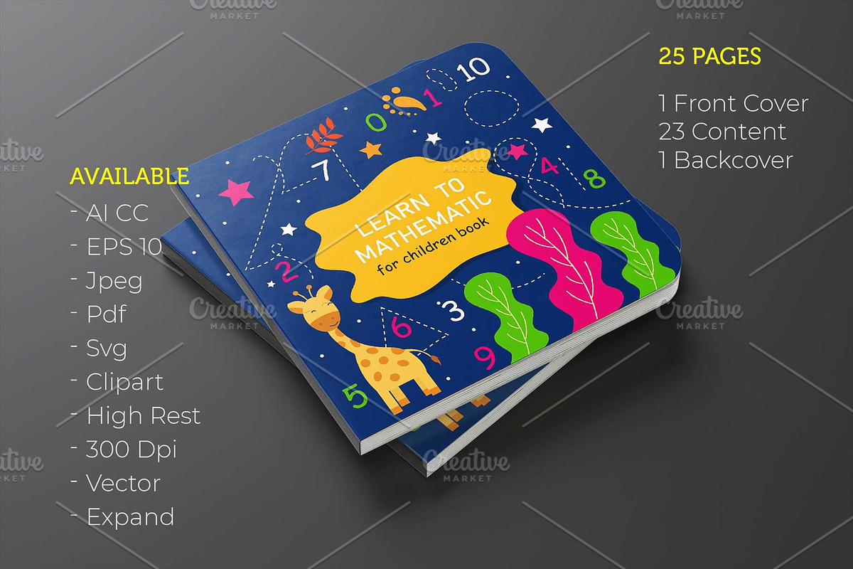 Mathematic Book Bundles, an Education Illustration by bungamustia (Photo 11 of 11)