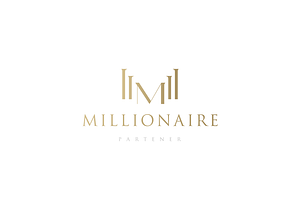 M letter  logo With luxury colors