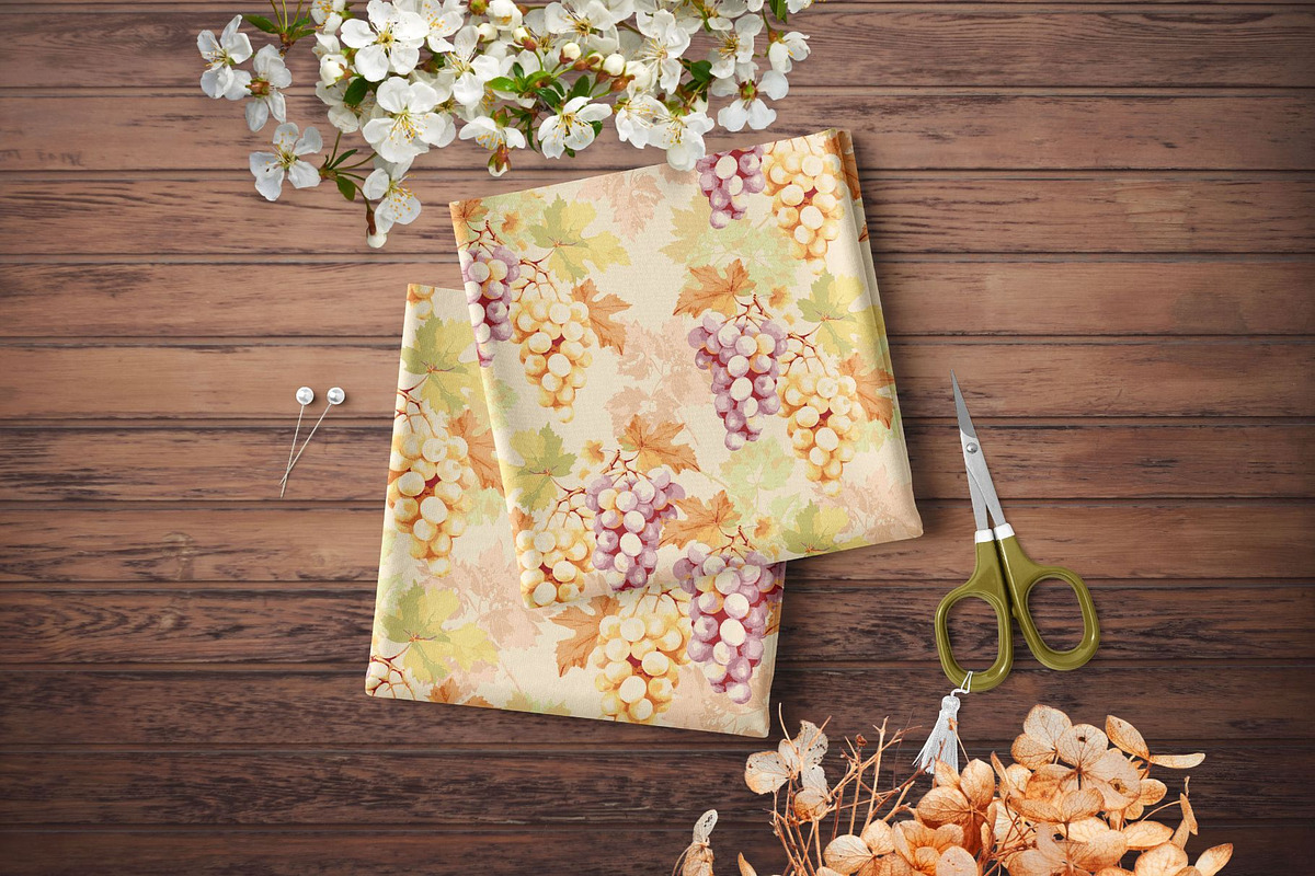 GRAPE ORCHARD - Seamless Pattern, a Pattern Graphic by Debby Blooms (Photo 5 of 5)