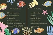 FUNKY OCEAN: clipart, pattern, an Animal Illustration by Elliko shop (Thumbnail 2 of 8)