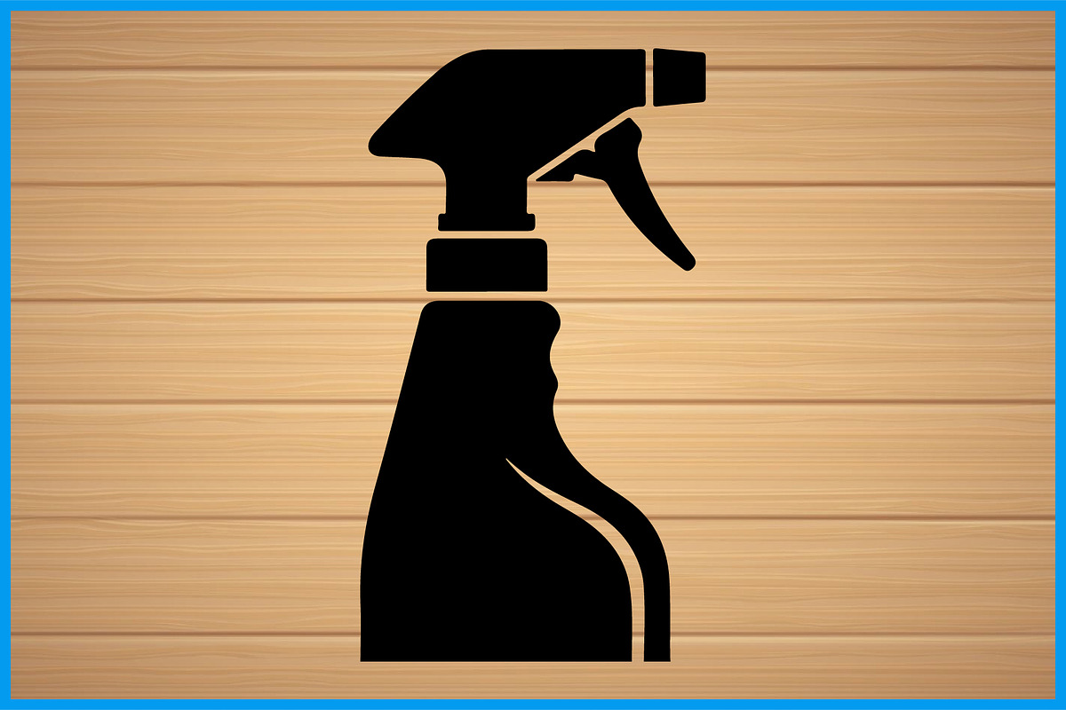 50 Cleaning Tool Spray Bottle Icon B, an Illustration by balal (Photo 2 of 4)