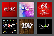 2017 Happy New Year Greeting Cars, a Background Graphic by GalaStudio (Thumbnail 9 of 10)