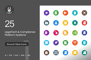 25 LegalTech & Compliance Icons.
