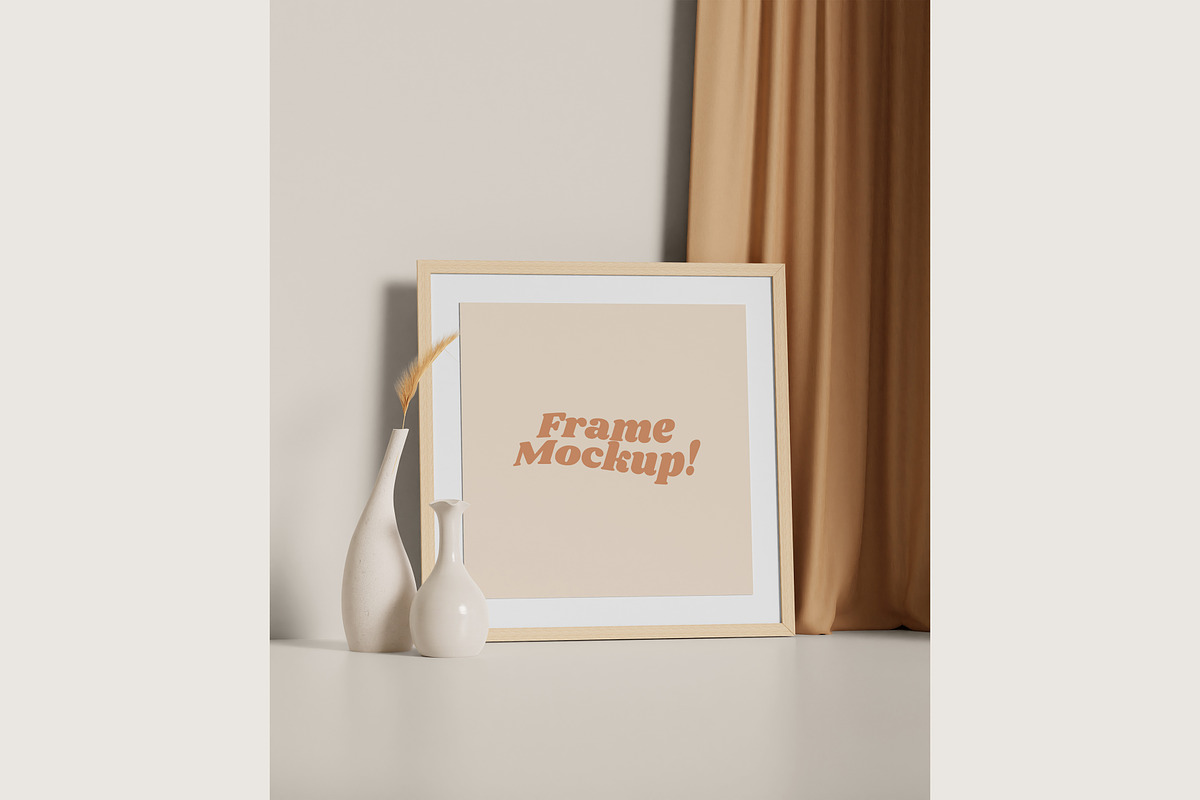 Aesthetic frame mockup, a Product Mockup by mockupocka (Photo 11 of 14)
