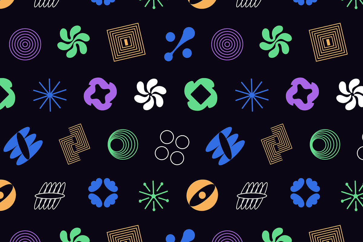 Brutalism shapes set + backgrounds, a Decorative Illustration by PaperTrident (Photo 9 of 9)